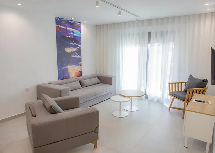 The Angeliki Boutique Lägenhetshotell Skala Rachoni (Thasos)